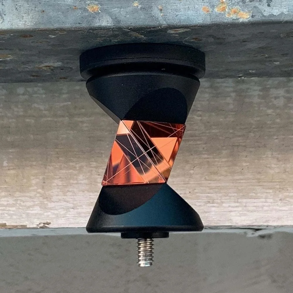 مینی منشور با پایه مغناطیسی برای توتال استیشن نوع سوئیسی، نقشه برداری با آفست 17.5 میلی متر (رنگ: GRZ101 360)