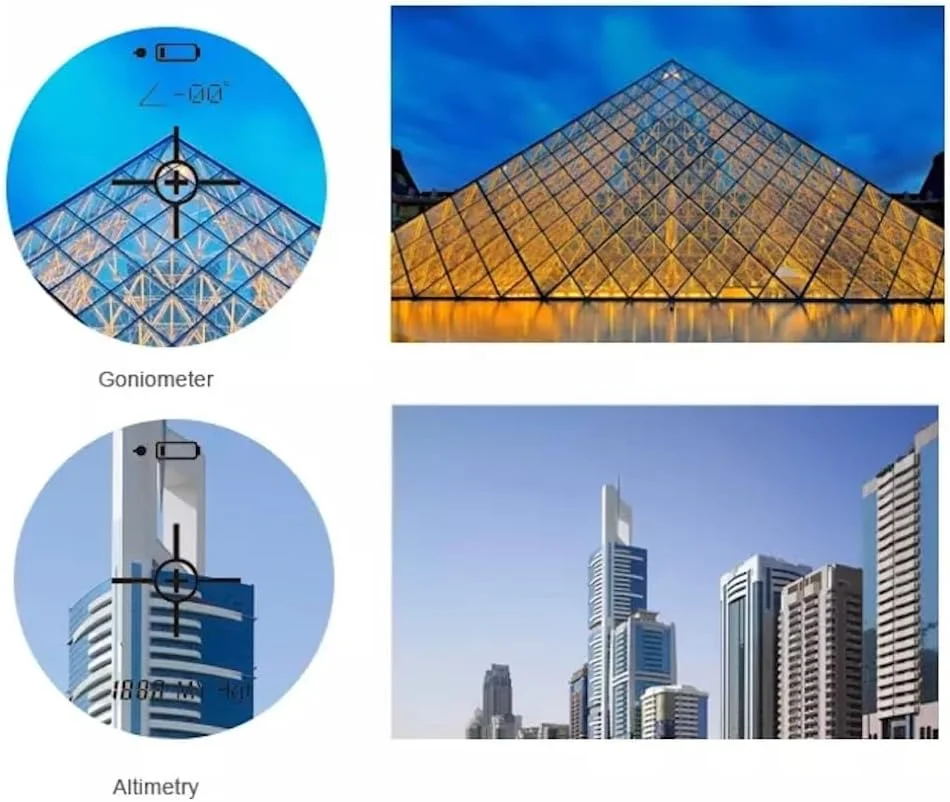 فاصله یاب لیزری تک چشمی برای گلف و شکار، با قابلیت اندازه گیری زاویه، ارتفاع، سرعت و فاصله تا 1500 متر