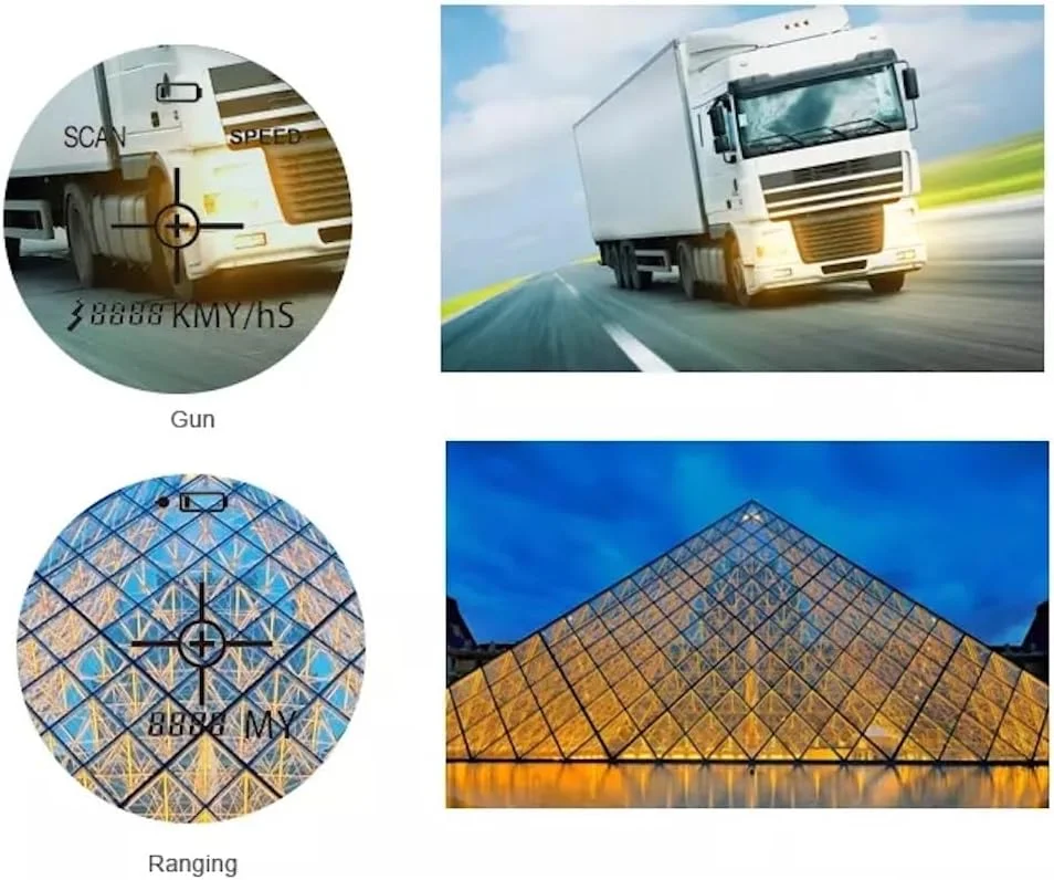 فاصله یاب لیزری تک چشمی برای گلف و شکار، با قابلیت اندازه گیری زاویه، ارتفاع، سرعت و فاصله تا 1500 متر