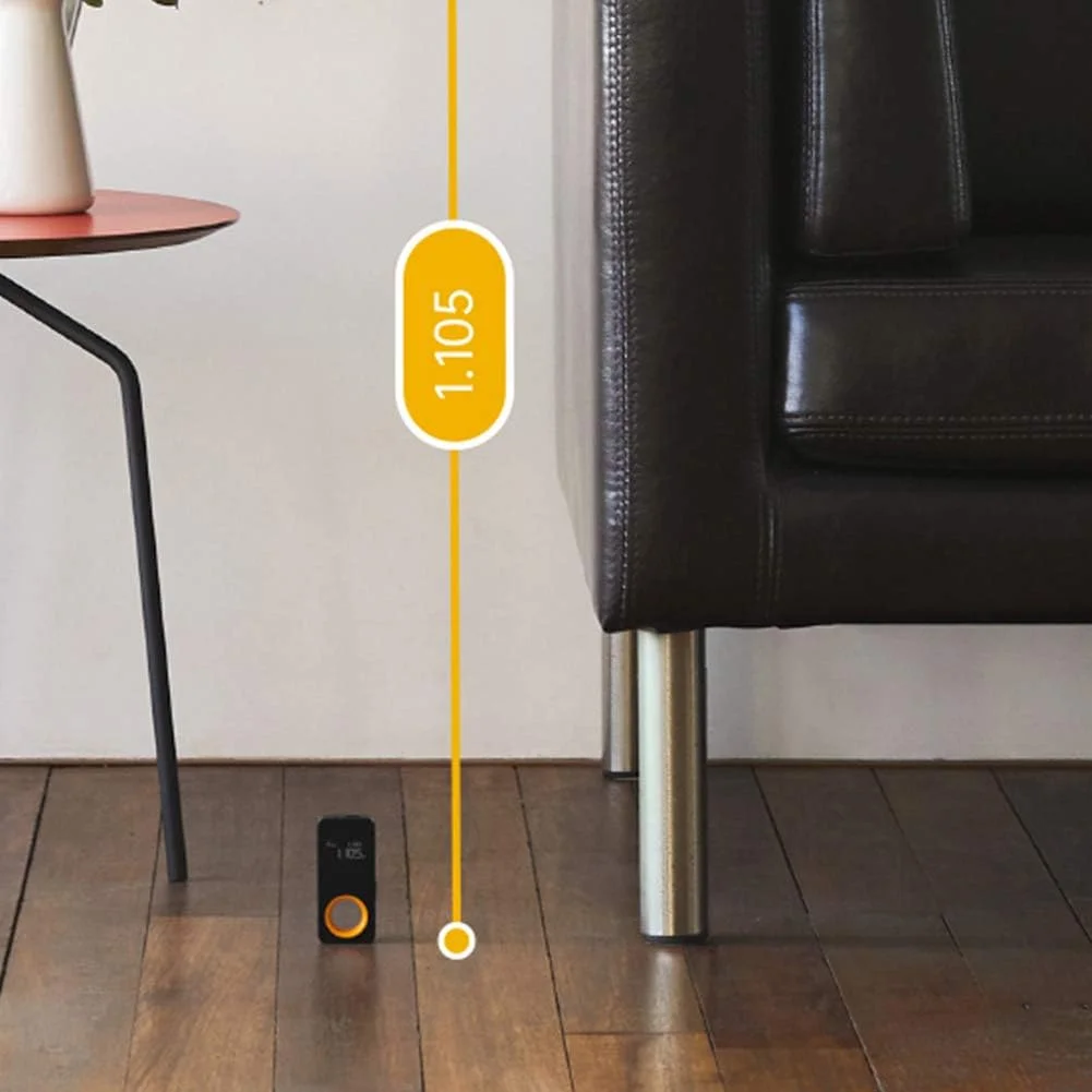 متر لیزری، ابزار اندازه گیری اتاق، فاصله یاب، لوازم جانبی داخلی، صفحه نمایش OLED، دستی 30 متری