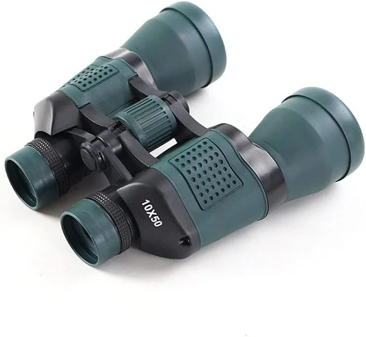 دوربین دوچشمی 10x50 HD حرفه ای/ضدآب با لنز FMC شفاف برای تماشای پرندگان، شکار، مسافرت و ورزش های فضای باز