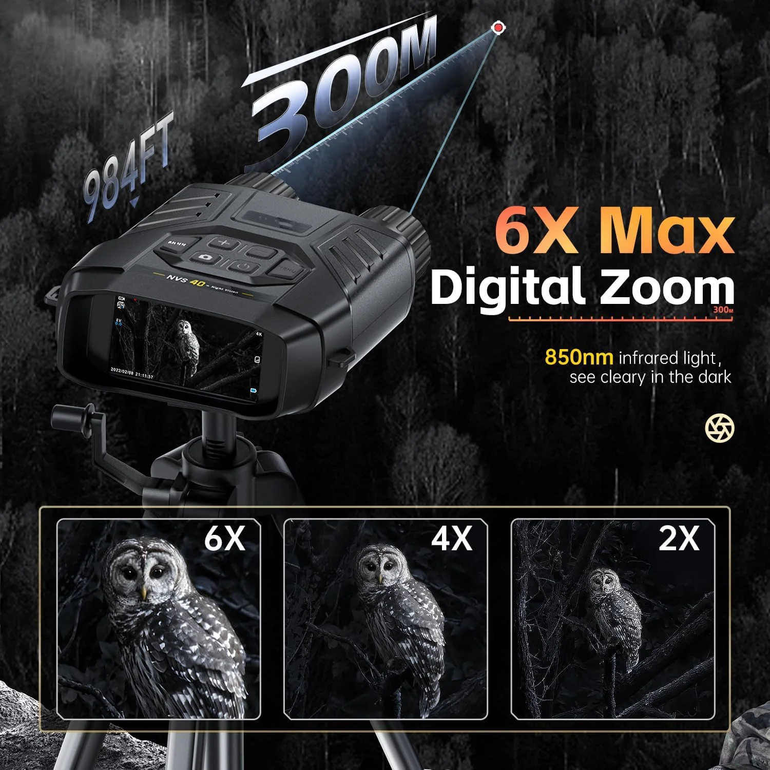 دوربین دید در شب، دوربین دوچشمی دید در شب دیجیتال مادون قرمز برای روز و شب با ویدیوی 4K، عکس 36 مگاپیکسلی و صفحه نمایش 3 اینچی HD، مناسب برای شکار، کمپینگ و امنیت، هدیه برای مردان، همسر، پدر دوربین دید در شب، دوربین دوچشمی دید در شب دیجیتال مادون قرمز برای روز و شب با ویدیوی 4K، عکس 36 مگاپیکسلی و صفحه نمایش 3 اینچی HD، مناسب برای شکار، کمپینگ و امنیت، هدیه برای مردان، همسر، پدر