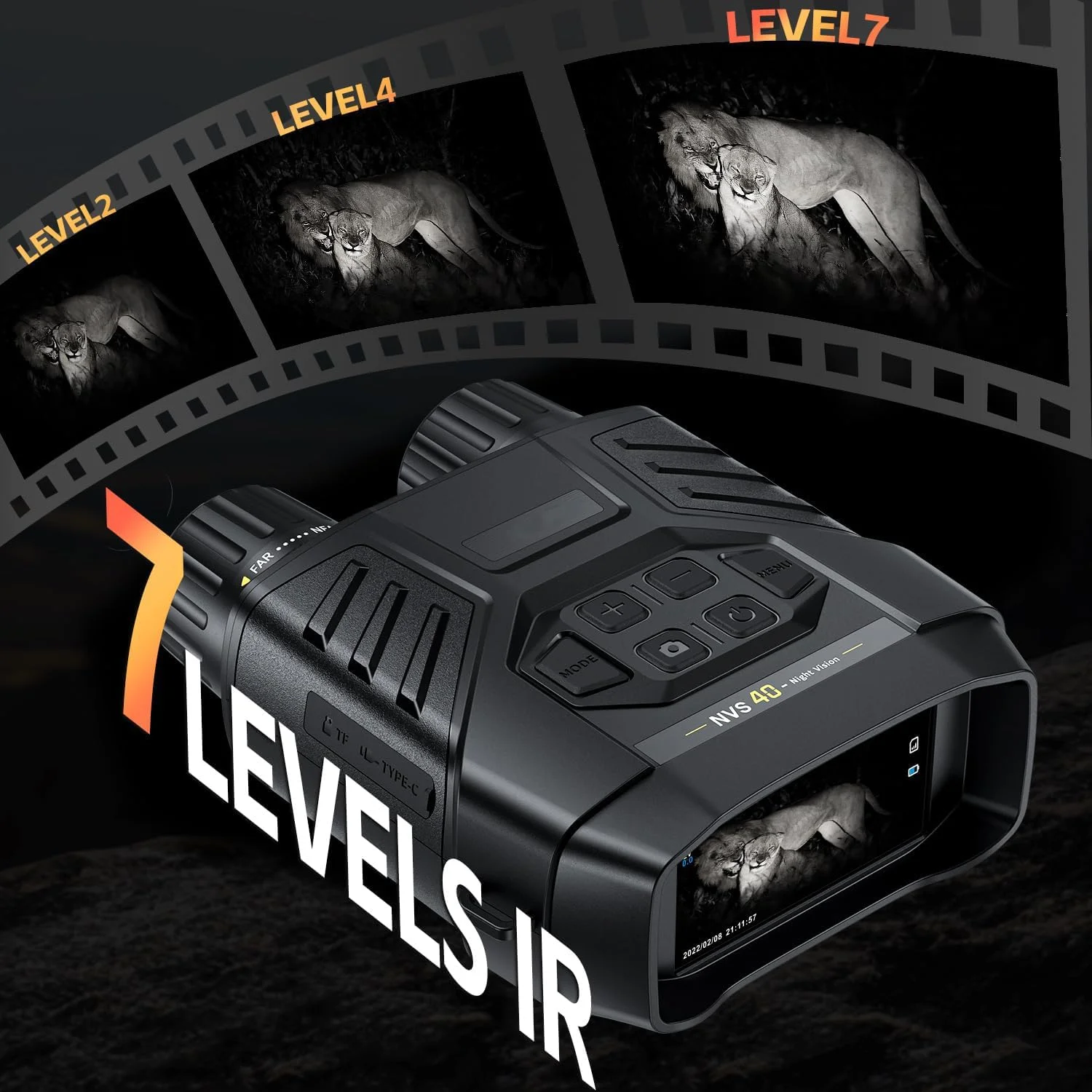 دوربین دید در شب، دوربین دوچشمی دید در شب دیجیتال مادون قرمز برای روز و شب با ویدیوی 4K، عکس 36 مگاپیکسلی و صفحه نمایش 3 اینچی HD، مناسب برای شکار، کمپینگ و امنیت، هدیه برای مردان، همسر، پدر دوربین دید در شب، دوربین دوچشمی دید در شب دیجیتال مادون قرمز برای روز و شب با ویدیوی 4K، عکس 36 مگاپیکسلی و صفحه نمایش 3 اینچی HD، مناسب برای شکار، کمپینگ و امنیت، هدیه برای مردان، همسر، پدر