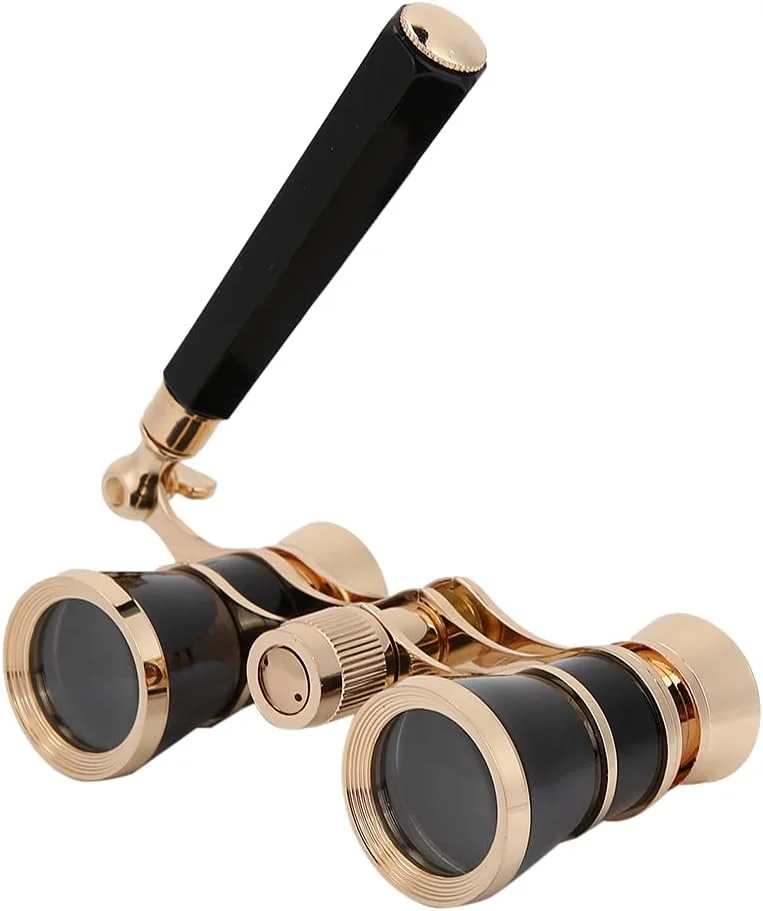 دوربین تئاتر KIMISS مدل Opera Binoculars 3X25 - تلسکوپ قابل حمل برای بانوان، دختران و کودکان - مشکی
