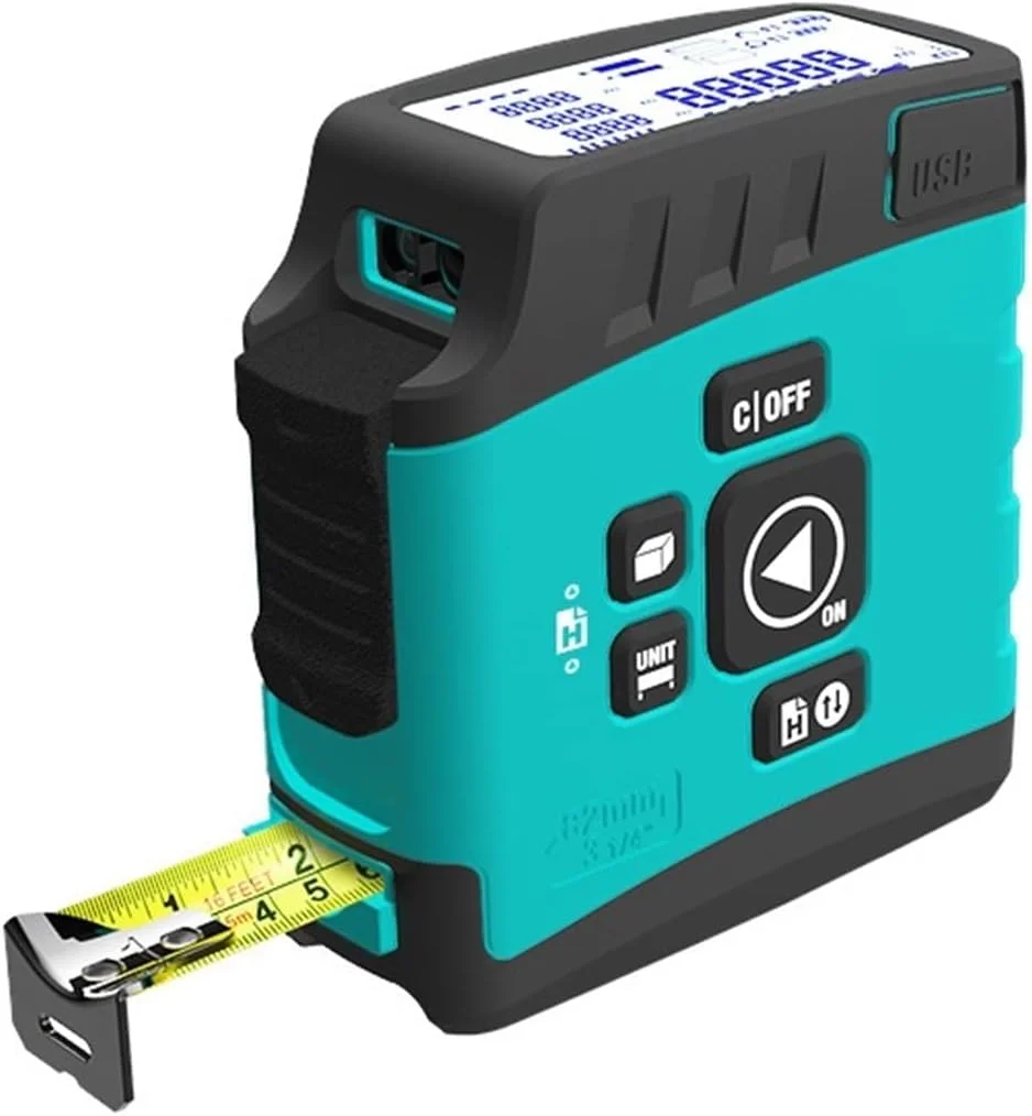 متر فاصله یاب لیزری JACOJE مدل DT20، 3 در 1، متر نواری هوشمند، متر دیجیتال، نوار اندازه گیری دقیق