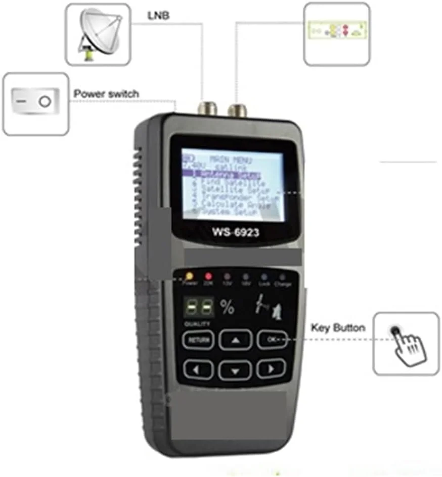 دستگاه ردیاب سیگنال دیجیتال 2.1 اینچی JACOJE مدل WS6923 با عملکرد پایدار