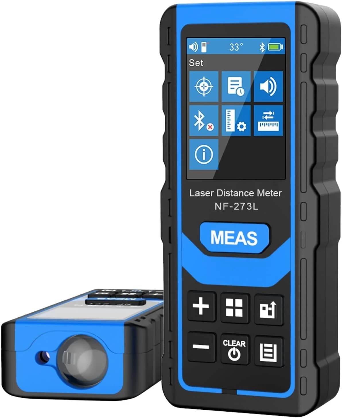 فاصله یاب فیبر JACOJE مدل NF-273L، متر لیزری 60، 80 و 120 متری، ابزار تست طول، مساحت و حجم