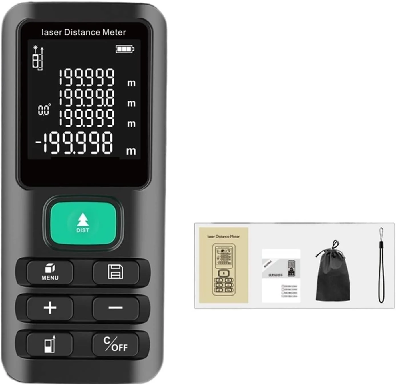 فاصله یاب خانگی 70M/120M متر دیجیتال اندازه گیری فاصله ابزار تست