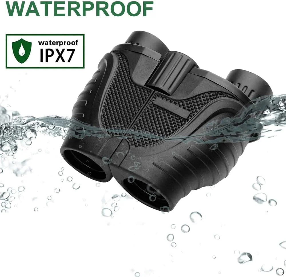 دوربین شکاری 12x25 فانیتو برای بزرگسالان - ضدآب با دید در شب در نور کم، بادوام و شفاف برای گشت و گذار، کنسرت ها و تماشای پرندگان