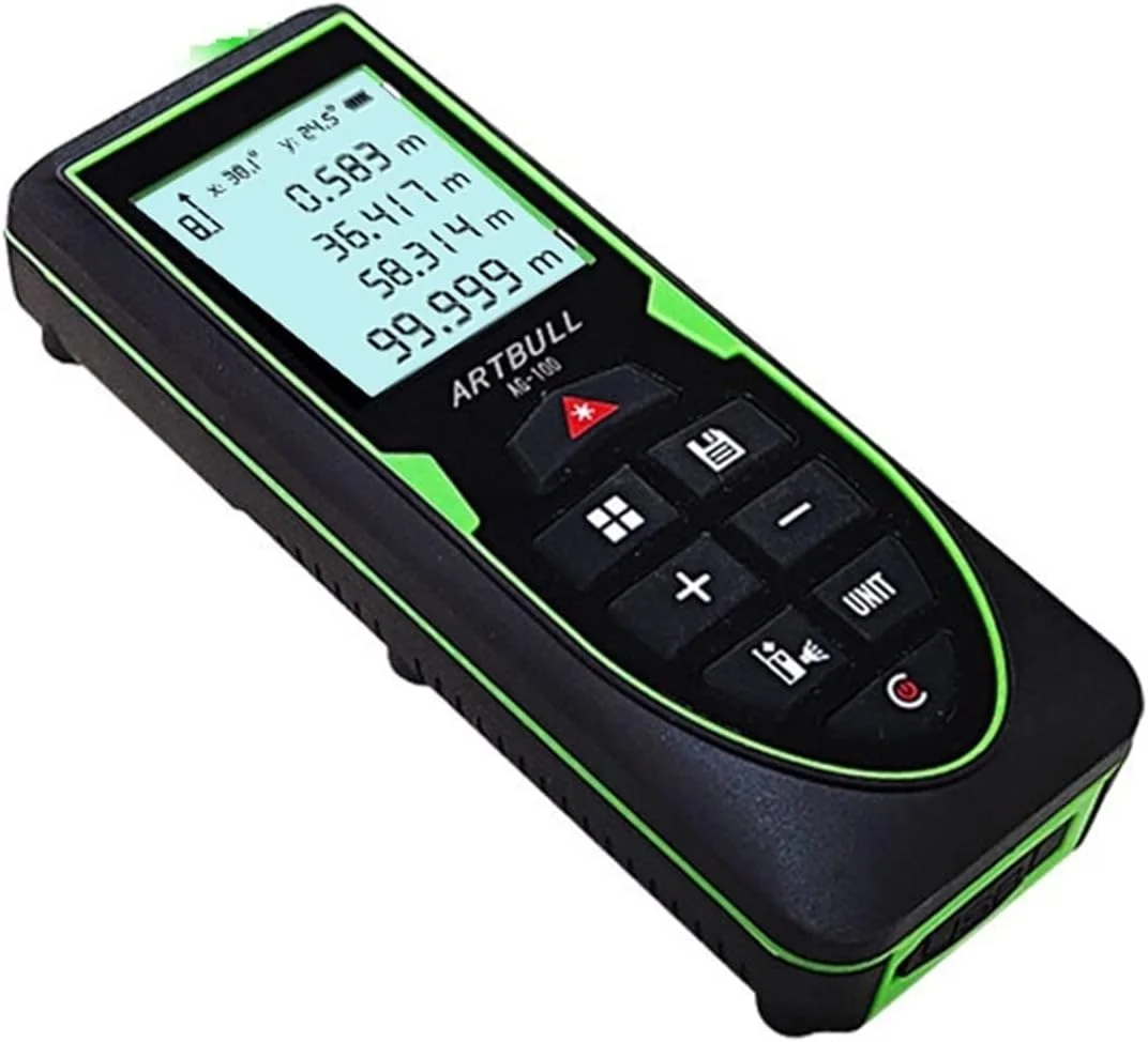 ساعت ارتفاع سنج، مسافت یاب لیزری با لیزر سبز قوی، متر لیزری قابل شارژ (اندازه: 70 متر)