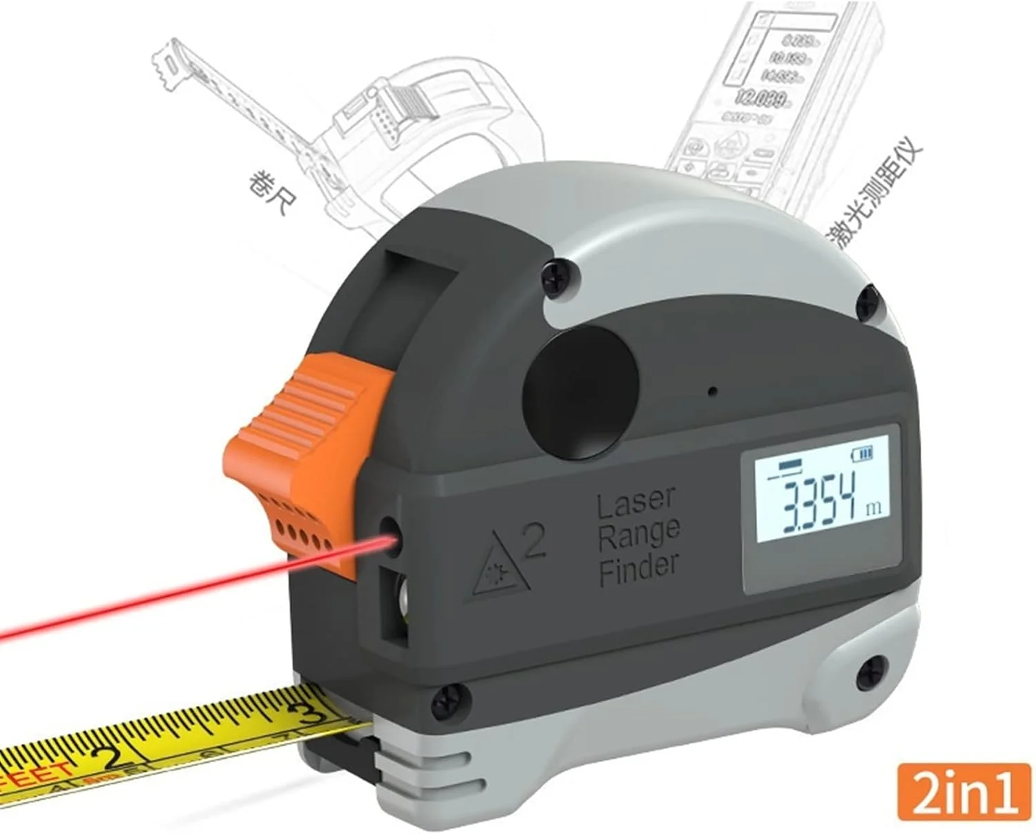 ساعت ارتفاع سنج، مسافت یاب لیزری مادون قرمز، متر لیزری نواری قابل حمل، متر اندازه گیری لیزری با دقت بالا، متر الکترونیکی اندازه گیری اتاق (رنگ: 30 متر) ساعت ارتفاع سنج، مسافت یاب لیزری مادون قرمز، متر لیزری نواری قابل حمل، متر اندازه گیری لیزری با دقت بالا، متر الکترونیکی اندازه گیری اتاق (رنگ: 30 متر)