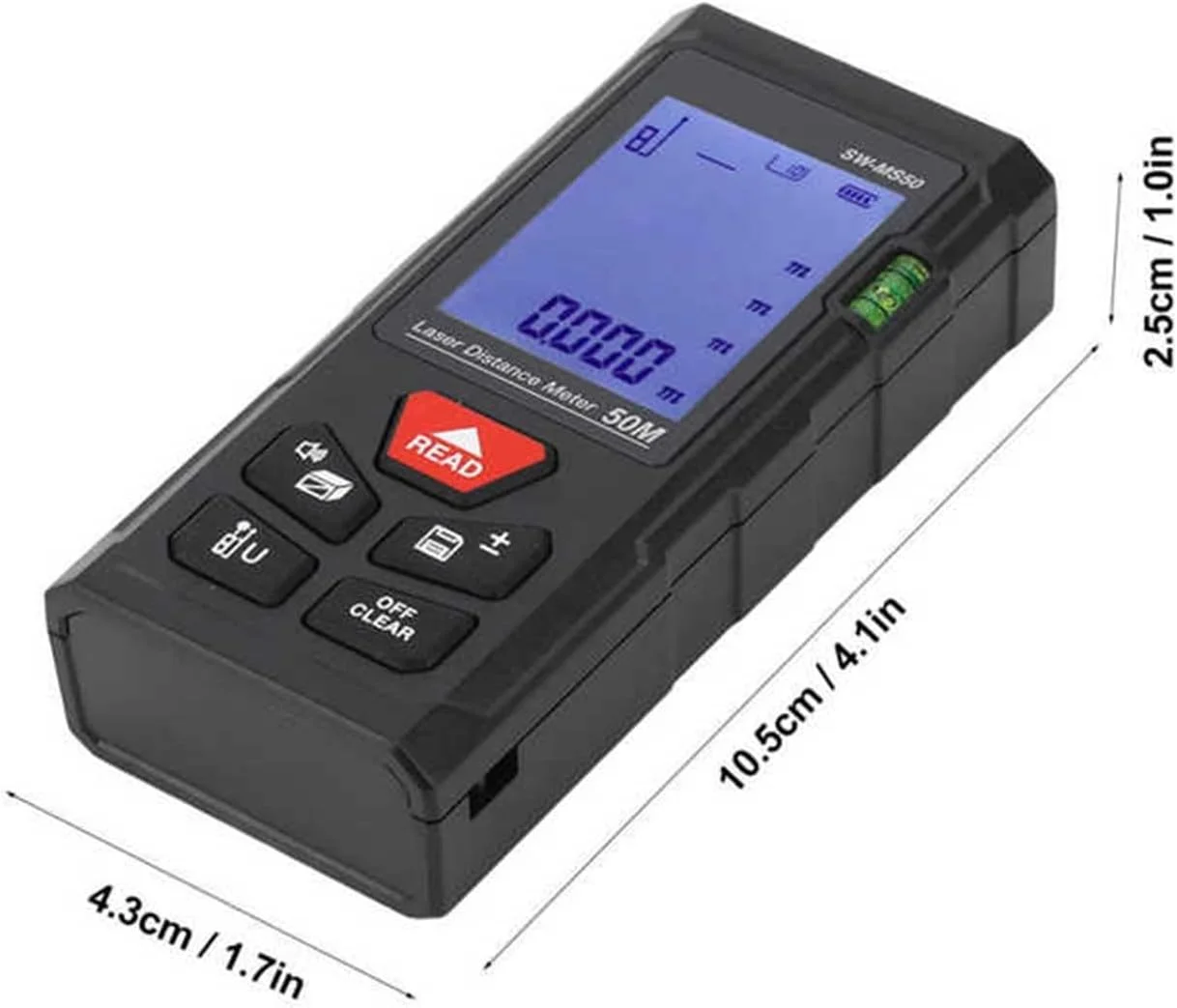 ساعت ارتفاع سنج، مسافت یاب لیزری مادون قرمز دستی با دقت بالا برای ساختمان