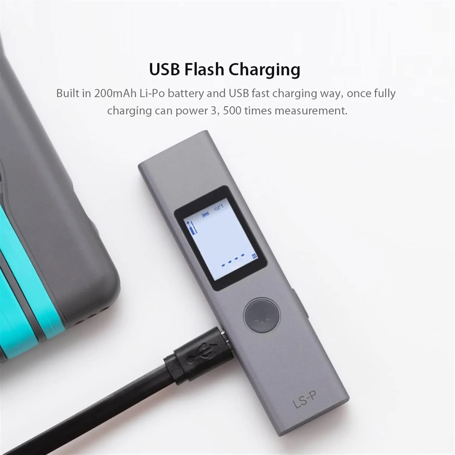 ساعت ارتفاع سنج، مسافت یاب لیزری دستی قابل حمل با دقت بالا، اندازه گیری لیزری شارژ سریع USB (سایز: 25 متر)