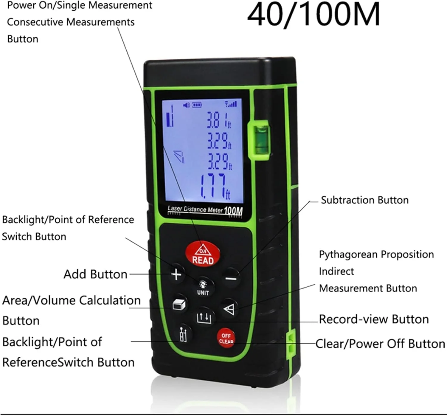 ساعت ارتفاع سنج، مسافت یاب لیزری، مسافت سنج لیزری با دقت بالا، ابزار اندازه گیری و تحلیل الکترونیکی