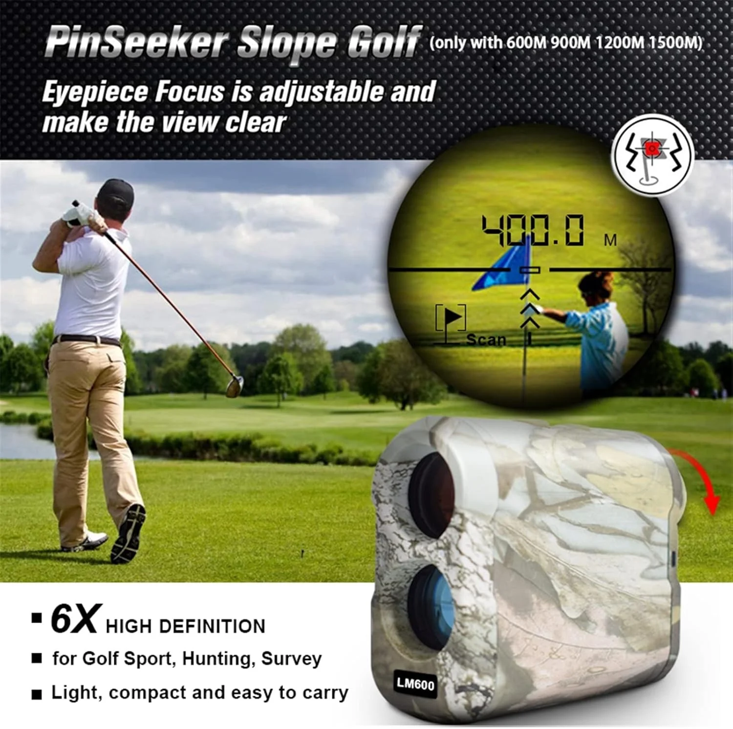 ساعت ارتفاع سنج، مسافت یاب لیزری برای گلف، شکار و نقشه برداری (رنگ: Hortel، اندازه: 1500 متر) ساعت ارتفاع سنج، مسافت یاب لیزری برای گلف، شکار و نقشه برداری (رنگ: Hortel، اندازه: 1500 متر)