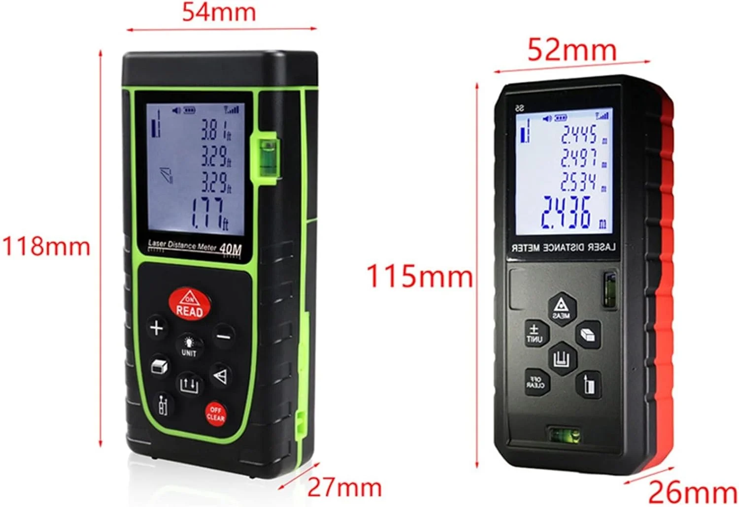 ساعت ارتفاع سنج، مسافت یاب لیزری، مسافت سنج لیزری با دقت بالا، ابزار اندازه گیری و تحلیل الکترونیکی