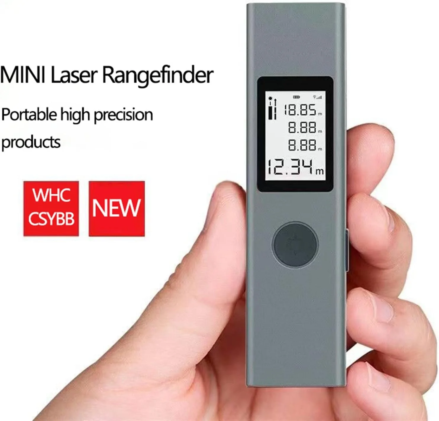 ساعت ارتفاع سنج، مسافت یاب لیزری اصلی قابل حمل با شارژر USB، دستگاه اندازه گیری دقیق فاصله