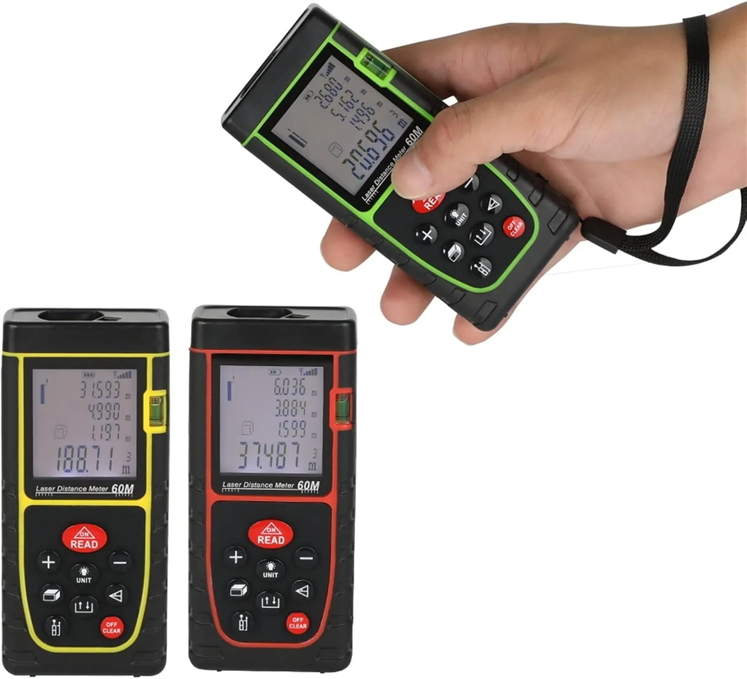 ساعت ارتفاع سنج، راندمان بالا و مسافت یاب لیزری دقیق (رنگ: Hortel، اندازه: اندازه گیری فاصله 60 متری)