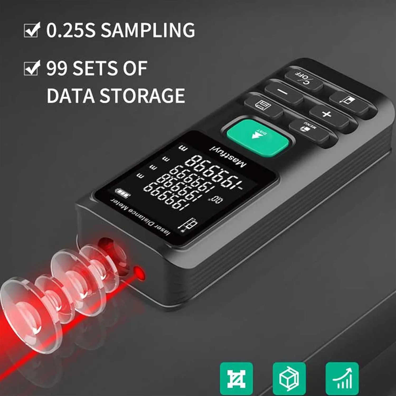 ساعت ارتفاع سنج، مسافت یاب لیزری، تراز الکترونیکی لیزری، متر نواری دیجیتال ساعت ارتفاع سنج، مسافت یاب لیزری، تراز الکترونیکی لیزری، متر نواری دیجیتال