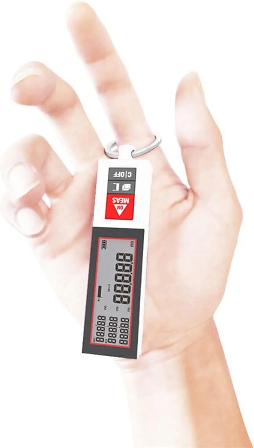 ساعت ارتفاع سنج، مسافت یاب لیزری بلوتوثی قابل حمل مینی، متر اندازه گیری فاصله با شارژ USB و حلقه (رنگ: قابل شارژ، اندازه: 40 متر)