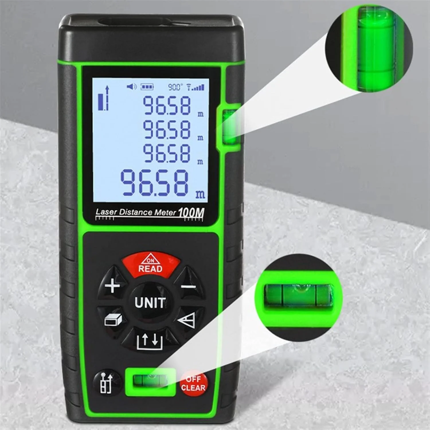 ساعت ارتفاع سنج، متر لیزری فاصله یاب، ابزار تست خط کش دستگاه اندازه گیری