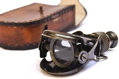 کلکسیونی خریدنی دوربین دوچشمی دریایی کوچک برنجی مدل کلمبوس، R & J Beck لندن 1857