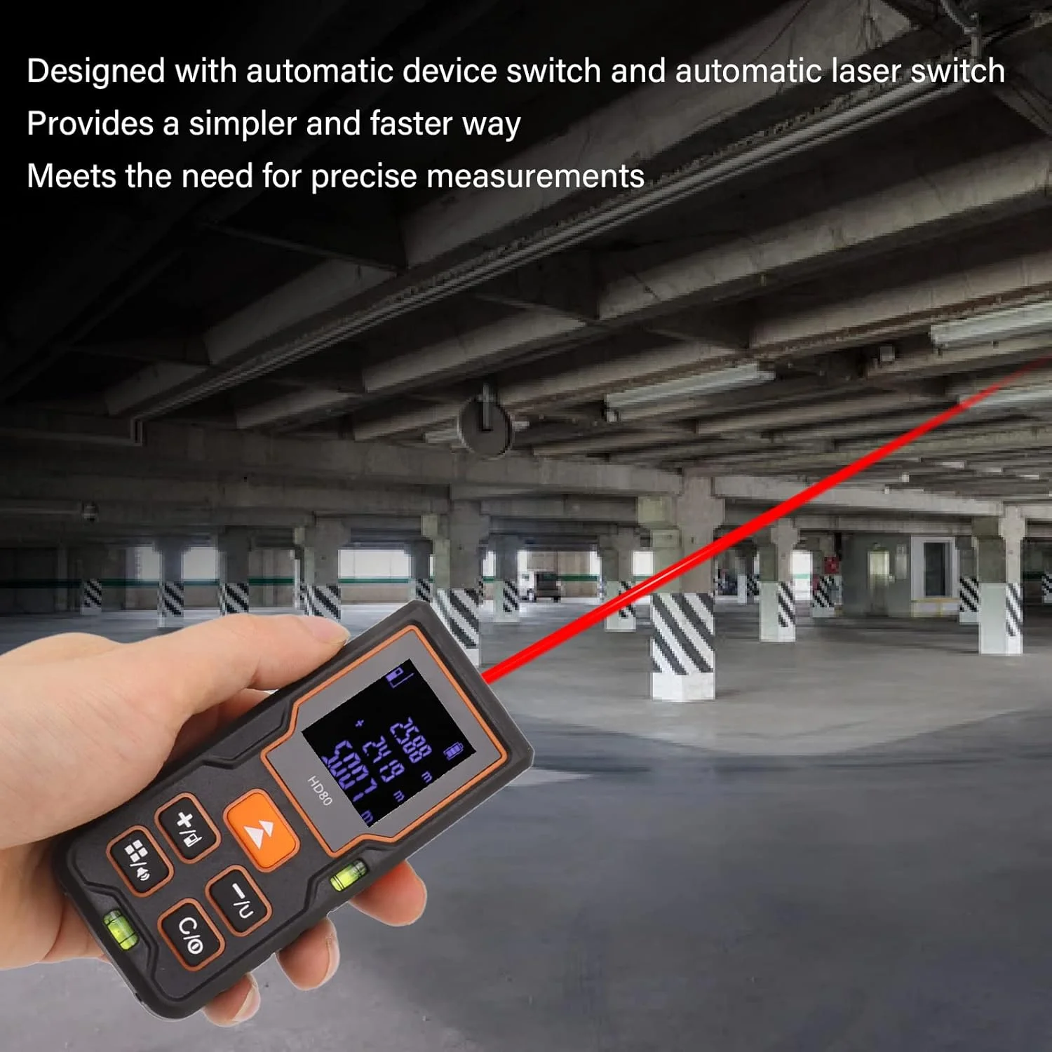 فاصله یاب دستی، فاصله یاب دقیق با باتری برای فضای باز فاصله یاب دستی، فاصله یاب دقیق با باتری برای فضای باز