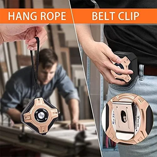 متر نواری فاصله سنج HIHELO، فاصله سنج دیجیتال 40 متری، ابزار اندازه گیری غلتکی دیجیتال نوار اندازه گیری (رنگ: 1) متر نواری فاصله سنج HIHELO، فاصله سنج دیجیتال 40 متری، ابزار اندازه گیری غلتکی دیجیتال نوار اندازه گیری (رنگ: 1)