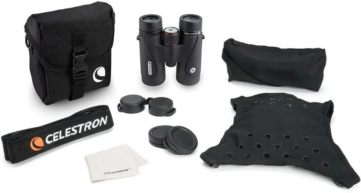 دوربین دوچشمی 8X42 سلسترون Trailseeker ED – دوربین دوچشمی فشرده ED برای تماشای پرندگان و فعالیت های فضای باز – دوربین دوچشمی با لنزهای شیئی ED – اپتیک چند لایه با پهنای باند کامل – منشور سقفی Bak4 دوربین دوچشمی 8X42 سلسترون Trailseeker ED – دوربین دوچشمی فشرده ED برای تماشای پرندگان و فعالیت های فضای باز – دوربین دوچشمی با لنزهای شیئی ED – اپتیک چند لایه با پهنای باند کامل – منشور سقفی Bak4