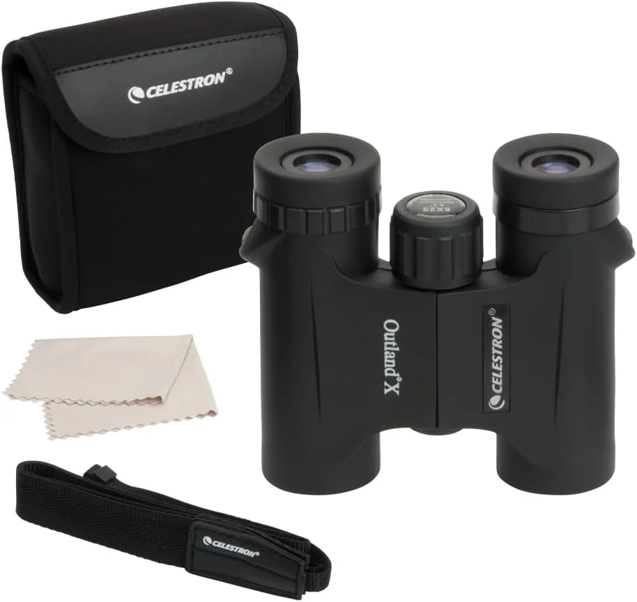 Celestron Outland X Roof Binocular, 8 x 25 mm Size, Black