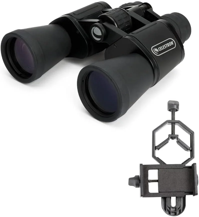 دوربین دوچشمی زوم سلسترون UpClose G2 ایده آل برای رویدادهای ورزشی، گشت و گذار، تماشای پرندگان، تماشای حیات وحش، نجوم و آسمان شب (10-30x50)