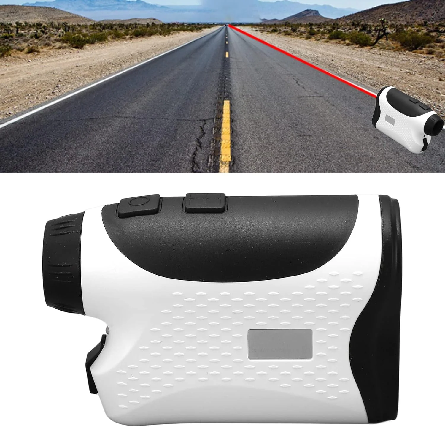 تلسکوپ قابل حمل، مسافت یاب قابل شارژ USB، دستگاه اندازه گیری فاصله سفید، ابزار اندازه گیری ارتفاع و فاصله، برای ورزش های توپی تلسکوپ قابل حمل، مسافت یاب قابل شارژ USB، دستگاه اندازه گیری فاصله سفید، ابزار اندازه گیری ارتفاع و فاصله، برای ورزش های توپی