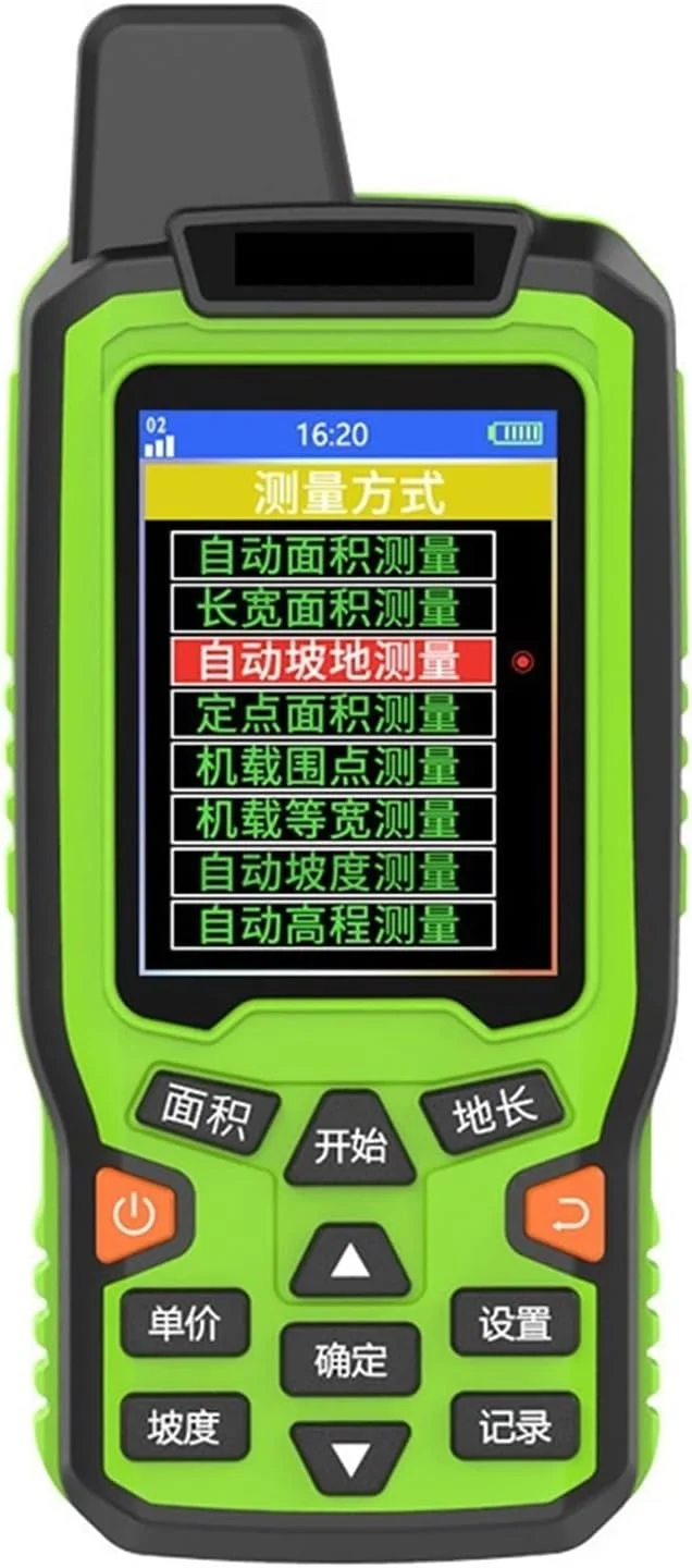 متر مساحت زمین دستی با قابلیت ردیابی موقعیت جغرافیایی، نمایشگر LCD و ابزار اندازه گیری