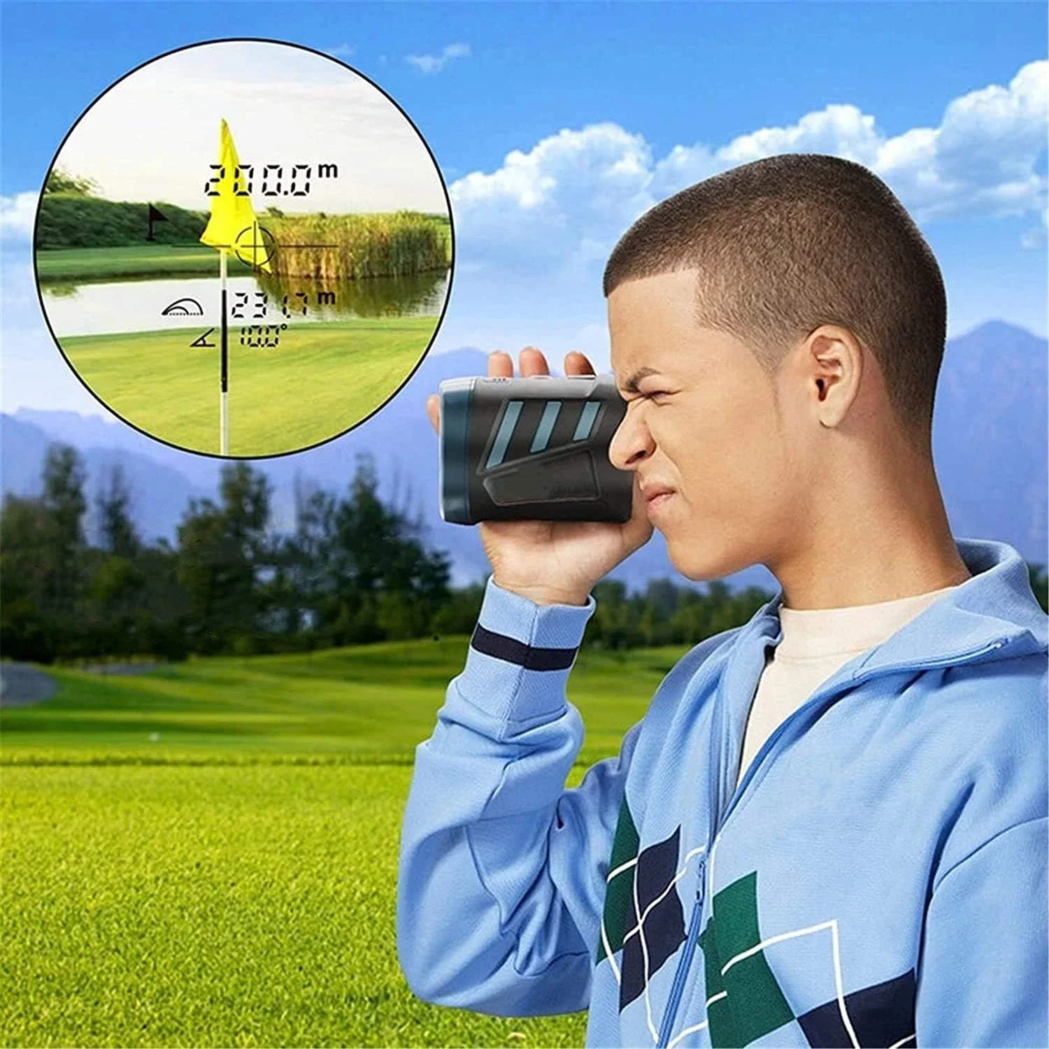 فاصله یاب گلف FURLOU 600M با بزرگنمایی 6X، فاصله یاب تک چشمی برای تیراندازی و شکار