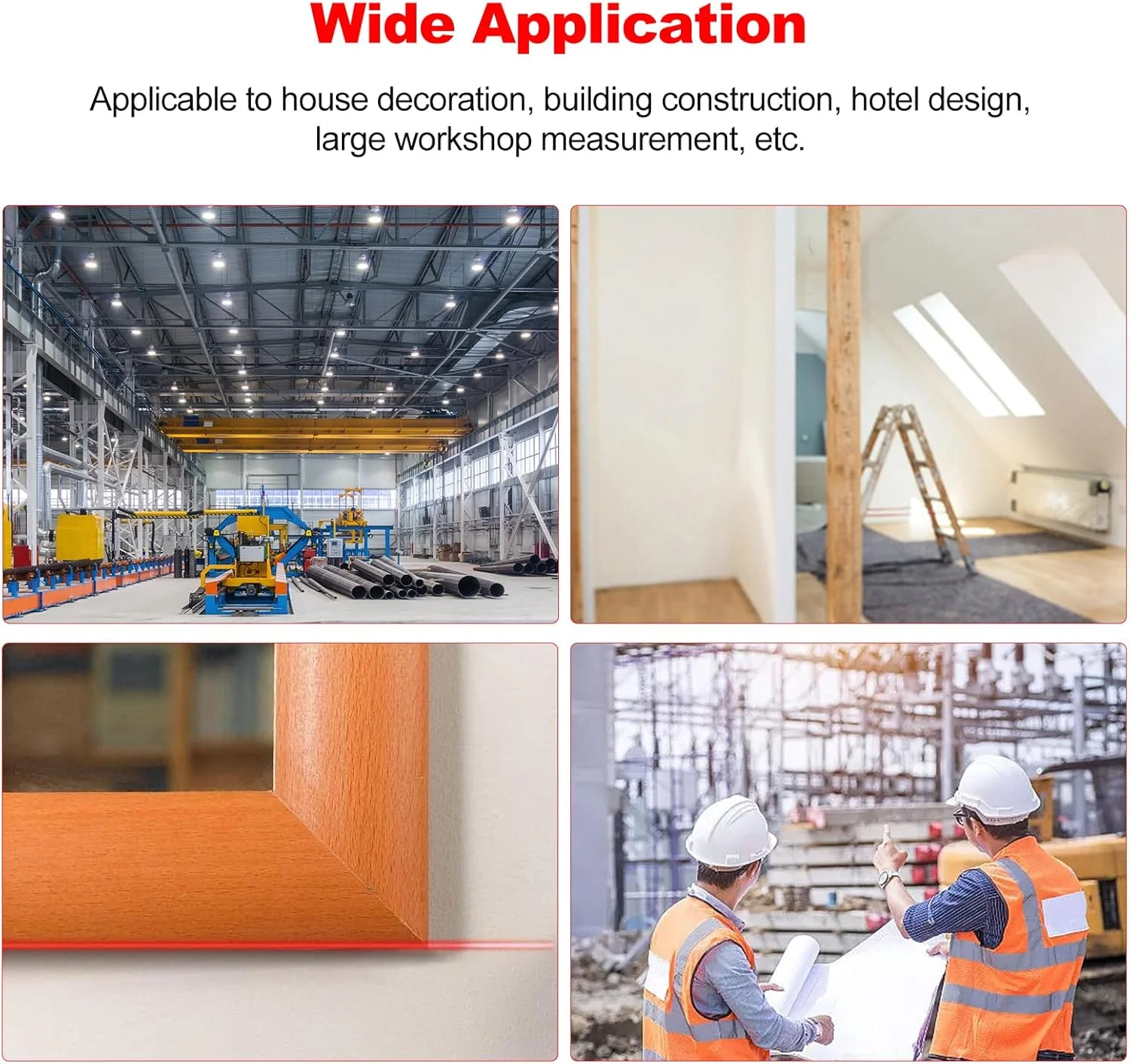 فاصله سنج دستی Fawoonu، دستگاه اندازه گیری فاصله دیجیتال، دستگاه الکترونیکی داخلی، آلیاژ آلومینیوم 30M دقت ±2mm فاصله سنج دستی Fawoonu، دستگاه اندازه گیری فاصله دیجیتال، دستگاه الکترونیکی داخلی، آلیاژ آلومینیوم 30M دقت ±2mm