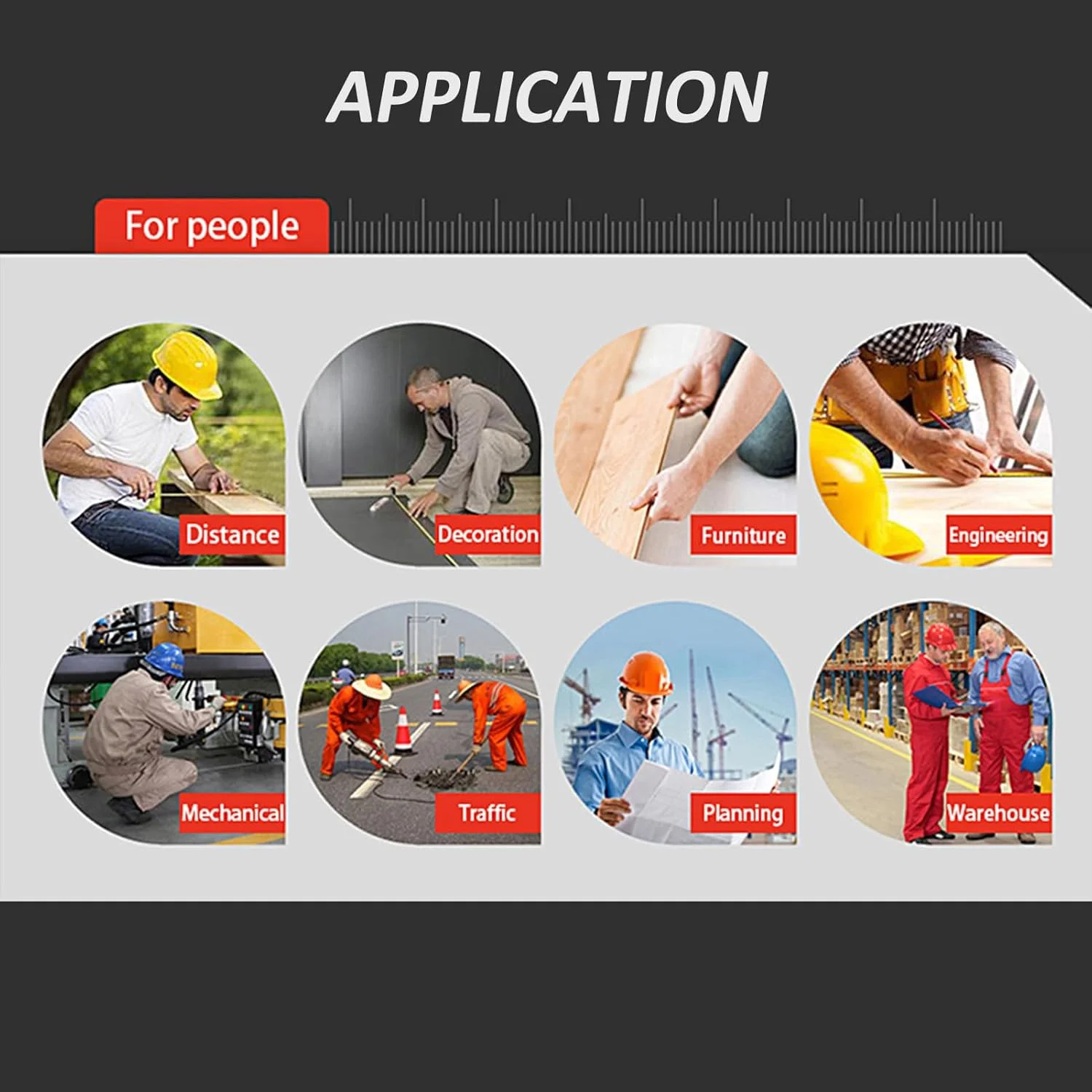 فاصله سنج دستی Fawoonu، دستگاه اندازه گیری فاصله دیجیتال، دستگاه الکترونیکی داخلی، آلیاژ آلومینیوم 30M دقت ±2mm فاصله سنج دستی Fawoonu، دستگاه اندازه گیری فاصله دیجیتال، دستگاه الکترونیکی داخلی، آلیاژ آلومینیوم 30M دقت ±2mm