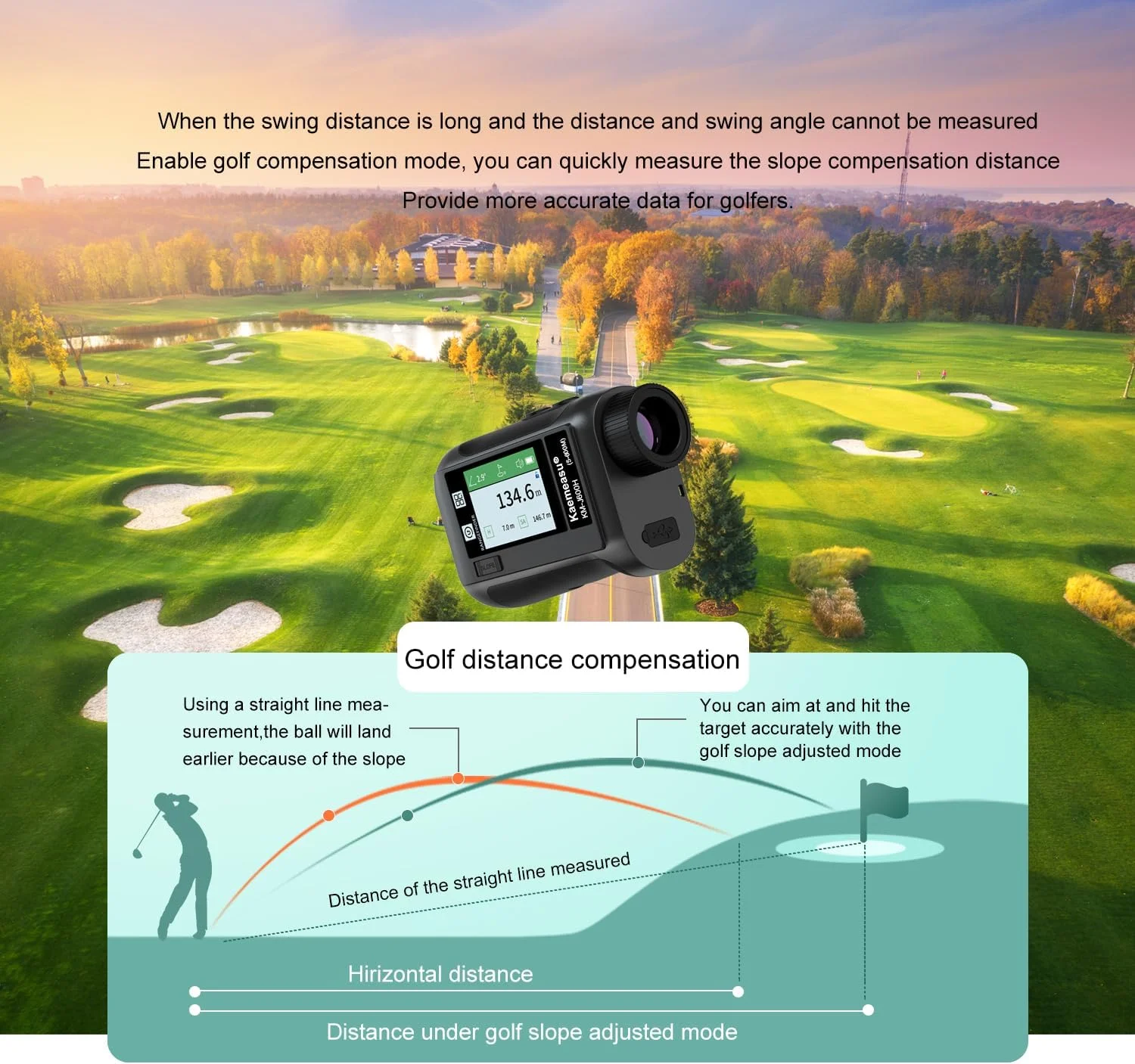 فاونونو 600M / 800M / 1200M / 1500M مسافت یاب گلف با صفحه نمایش لمسی LCD بزرگنمایی 6.5X USB با عملکرد شیب و قفل کردن میله پرچم فاونونو 600M / 800M / 1200M / 1500M مسافت یاب گلف با صفحه نمایش لمسی LCD بزرگنمایی 6.5X USB با عملکرد شیب و قفل کردن میله پرچم