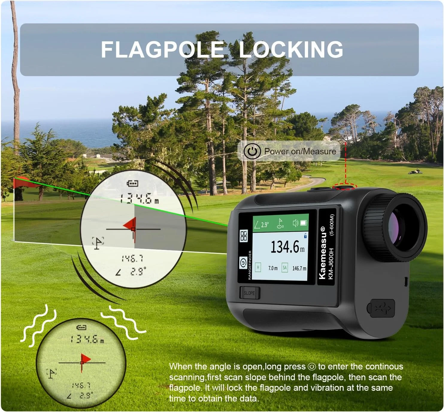 فاونونو 600M / 800M / 1200M / 1500M مسافت یاب گلف با صفحه نمایش لمسی LCD بزرگنمایی 6.5X USB با عملکرد شیب و قفل کردن میله پرچم فاونونو 600M / 800M / 1200M / 1500M مسافت یاب گلف با صفحه نمایش لمسی LCD بزرگنمایی 6.5X USB با عملکرد شیب و قفل کردن میله پرچم