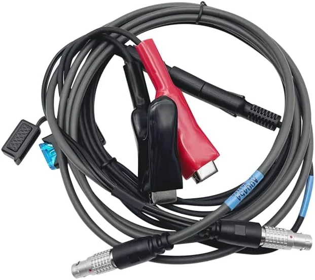 کابل برق خارجی با گیره های سوسماری برای GPS نقشه برداری A00454 + A0040 کابل برق خارجی با گیره های سوسماری برای GPS نقشه برداری A00454 + A0040