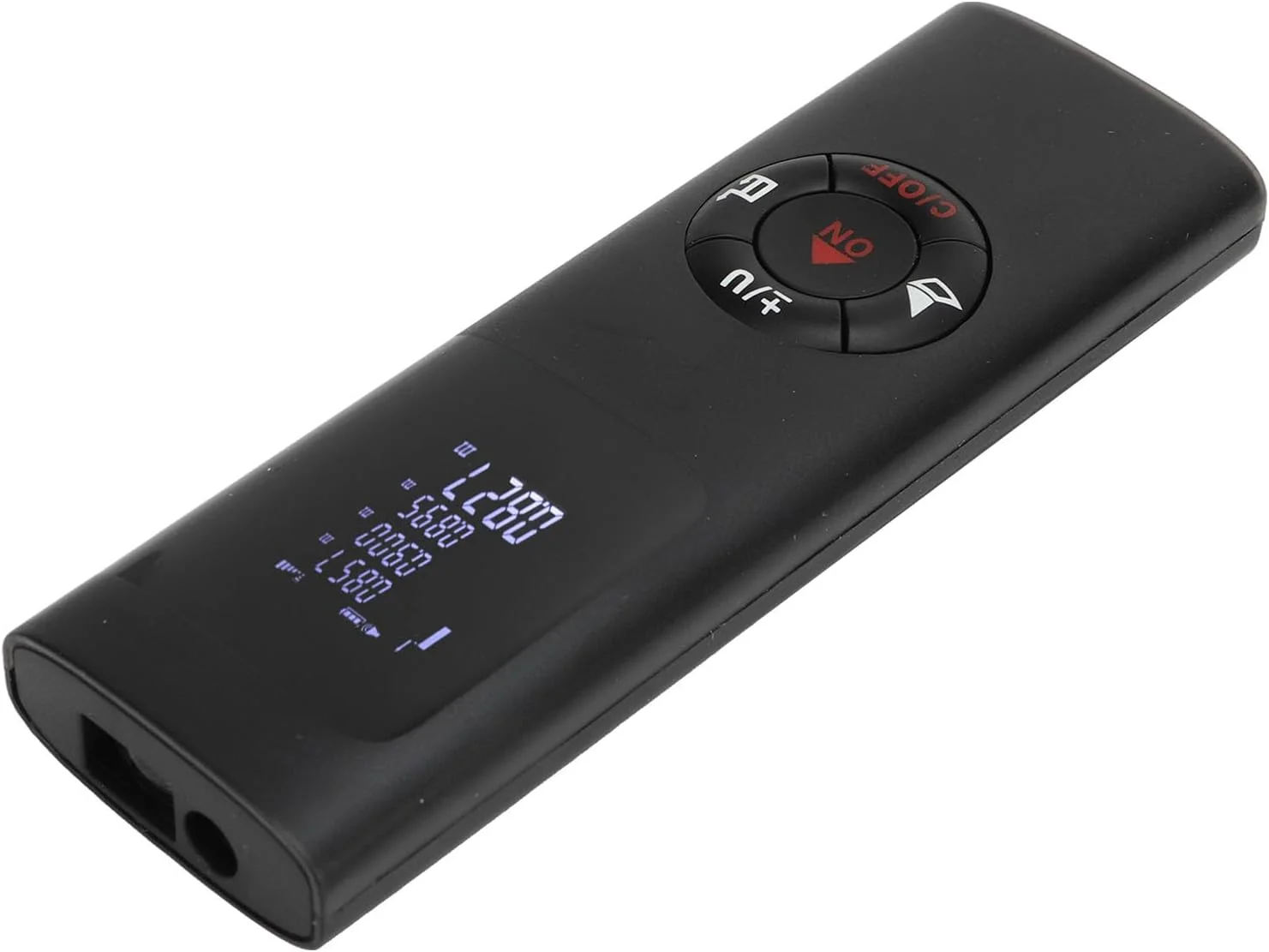 ابزار اندازه گیری فاصله دیجیتال الکترونیکی با باتری داخلی، مشکی، مناسب برای منزل ابزار اندازه گیری فاصله دیجیتال الکترونیکی با باتری داخلی، مشکی، مناسب برای منزل