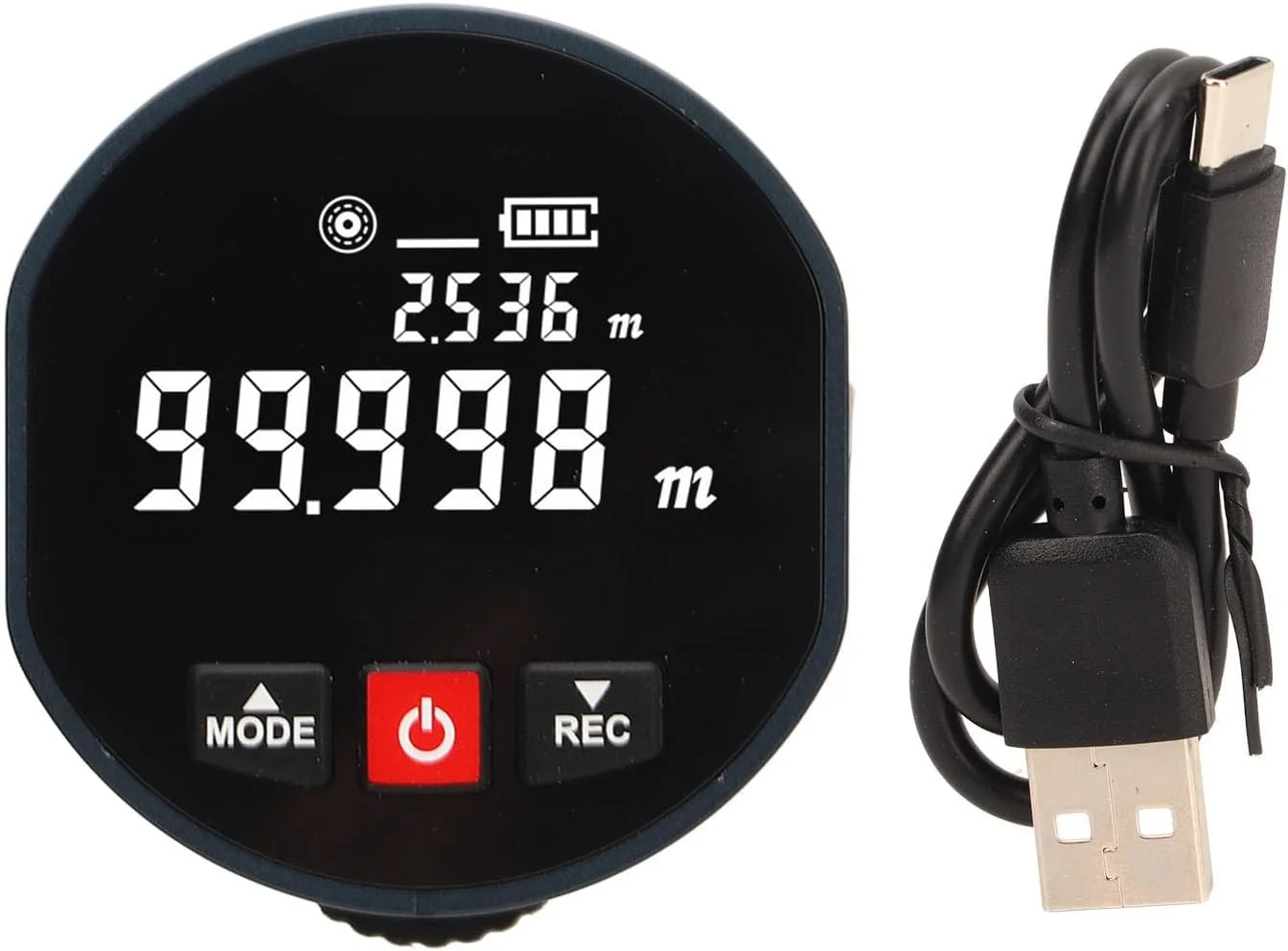 فاصله یاب الکترونیکی دستی، ابزار اندازه گیری غلتکی دستی، اندازه گیری سطوح منحنی مختلف، طراحی مکش، ابزار دقیق اندازه گیری فاصله 0 تا 99.999 متر