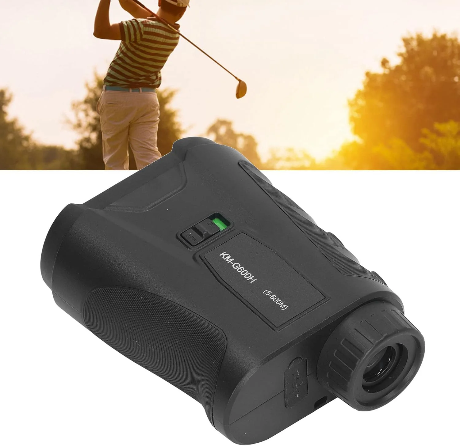 فاصله یاب شیب دار، حالت اندازه گیری سرعت فاصله یاب کالیبراسیون زاویه فوکوس چشمی 600 متری با سوئیچ شیب برای پیاده روی (مشکی)