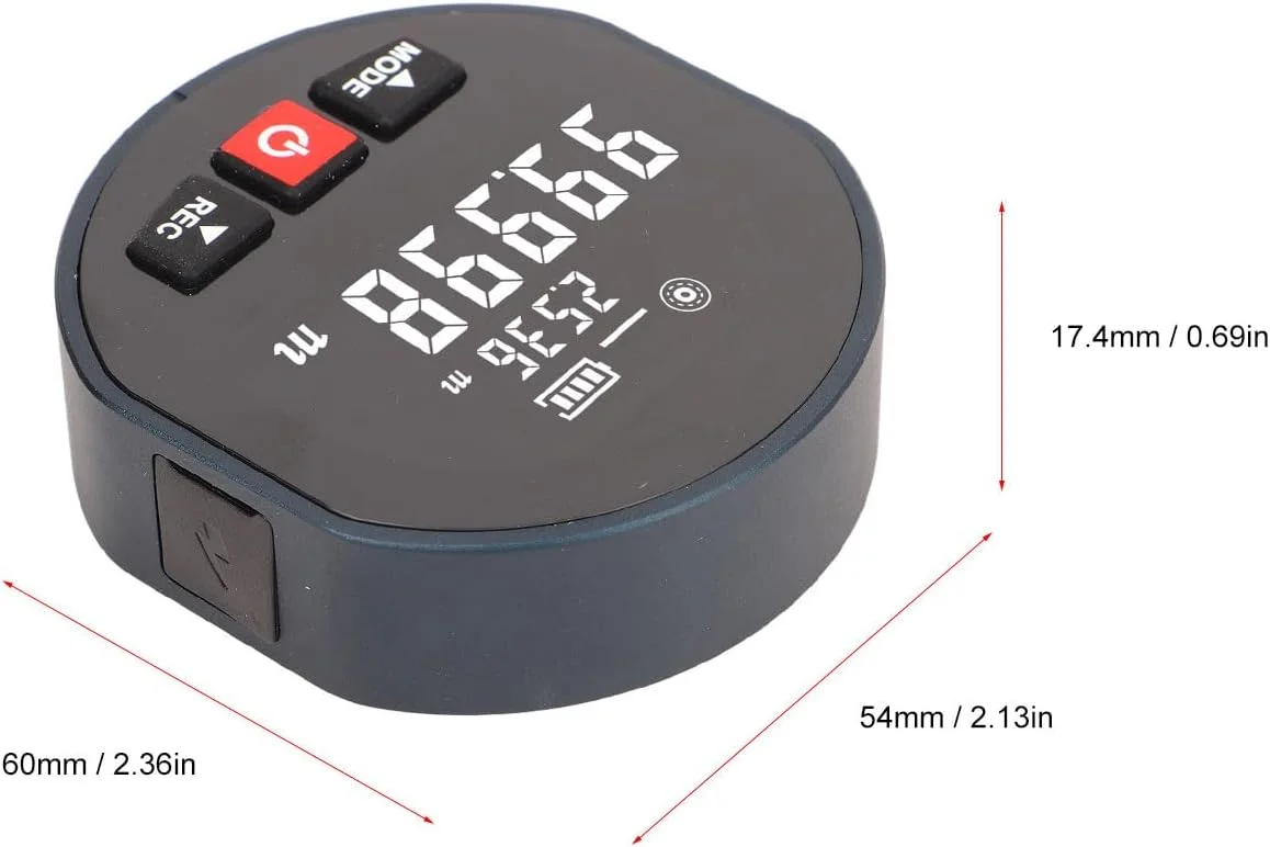 فاصله یاب الکترونیکی دستی، ابزار اندازه گیری غلتکی دستی، اندازه گیری سطوح منحنی مختلف، طراحی مکش، ابزار دقیق اندازه گیری فاصله 0 تا 99.999 متر