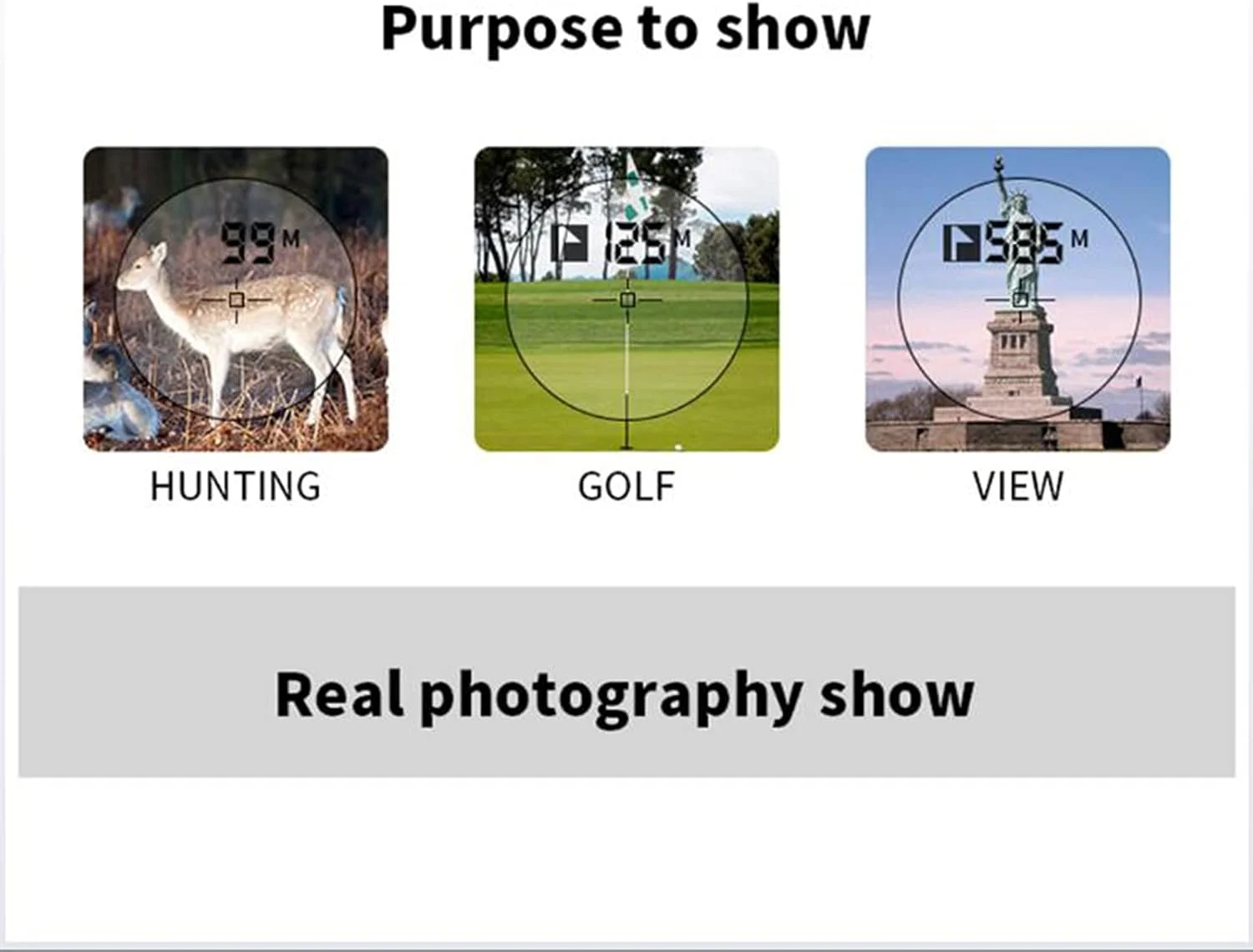 فاصله یاب لیزری کوچک ERNZI مناسب گلف و شکار، ضدآب، برد 590 متر، بزرگنمایی 6 برابر