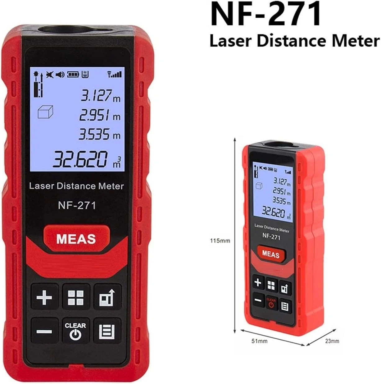 ابزار فیبر نوری CDFVFA، متر فاصله یاب الکترونیکی دیجیتال، دستگاه اندازه گیری، نوار اندازه گیری NF-271 50M 70M ابزار فیبر نوری CDFVFA، متر فاصله یاب الکترونیکی دیجیتال، دستگاه اندازه گیری، نوار اندازه گیری NF-271 50M 70M
