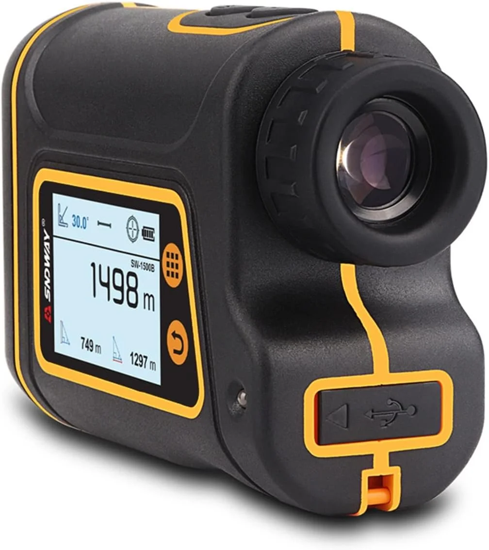 ارتفاع سنج دیجیتال، نمایشگر LCD چند منظوره، فاصله سنج کوچک شکار و گلف، مسافت یاب لیزری