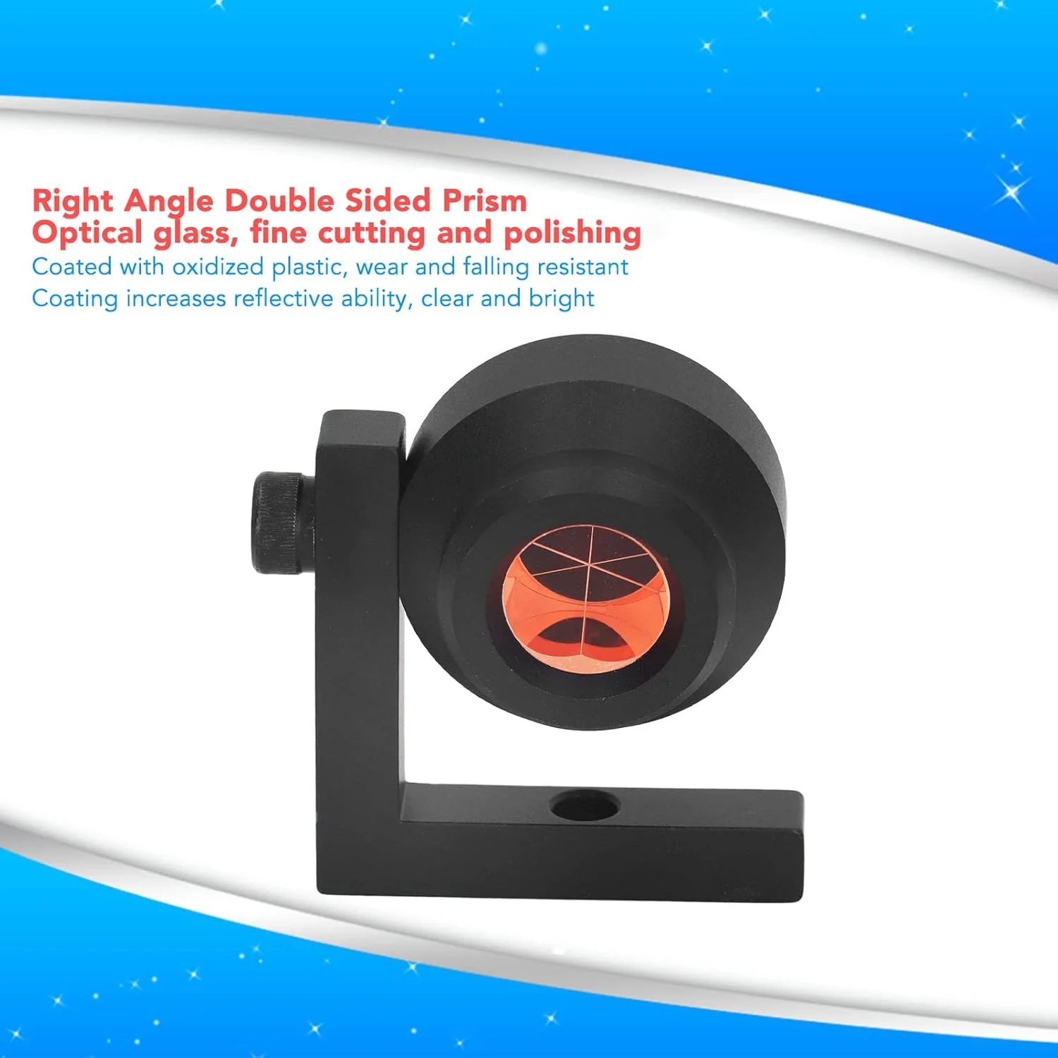 منشور زاویه راست 90 درجه دو طرفه L شکل مناسب برای توتال استیشن منشور زاویه راست 90 درجه دو طرفه L شکل مناسب برای توتال استیشن