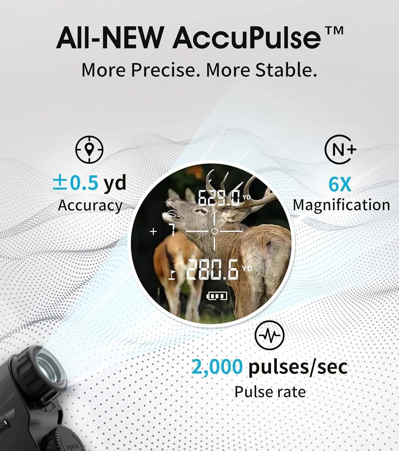 مسافت یاب CoxiVision با برد 1600 یارد و شیب برای شکار مسافت یاب CoxiVision با برد 1600 یارد و شیب برای شکار