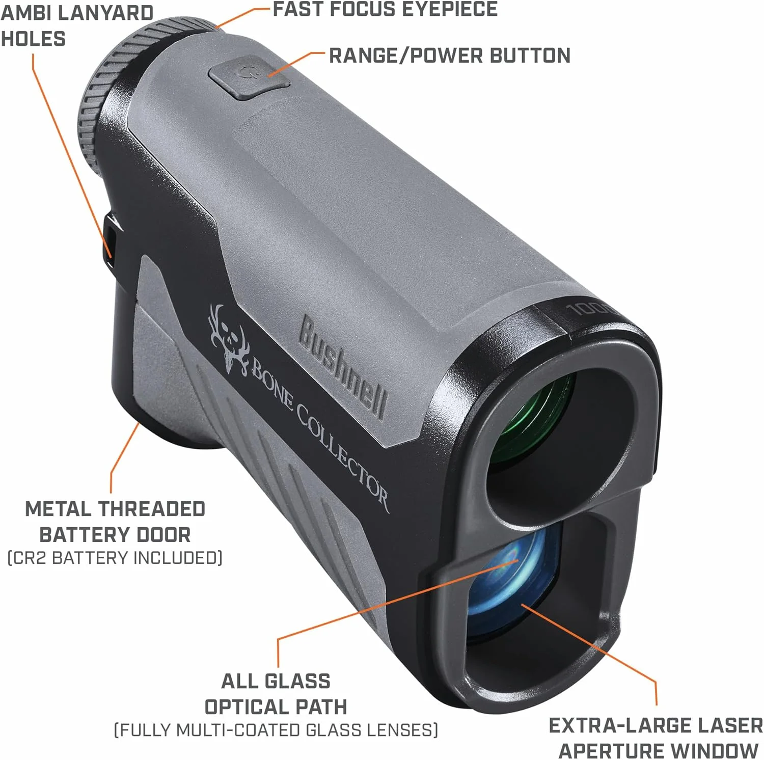 فاصله یاب بوشنل Bone Collector 1000، فاصله یاب شکار با بلوتوث و جبران زاویه برای تیراندازی و شکار