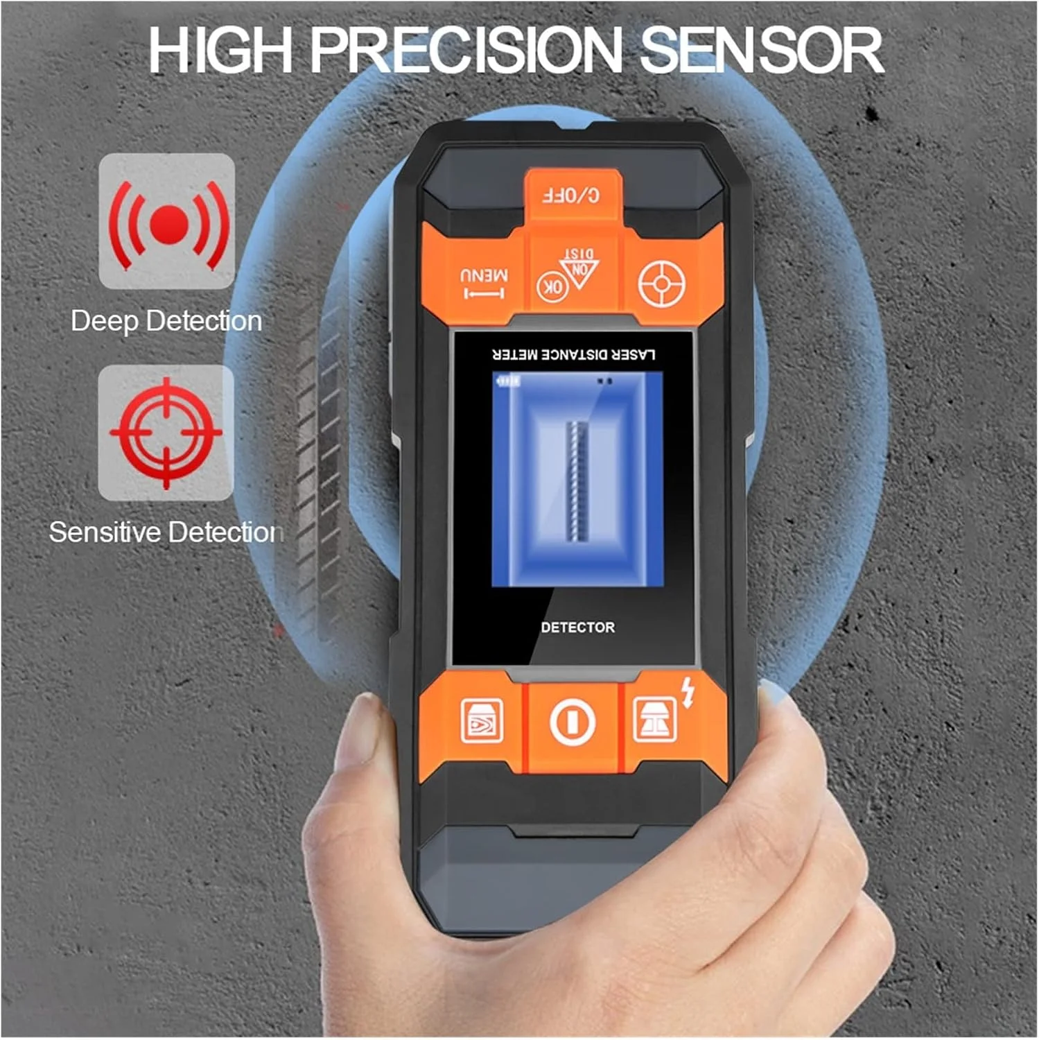 آرتیسم متر دیجیتال فاصله یاب، ردیاب سیم برق متناوب، اسکنر دیوار، رطوبت سنج چوب، فاصله یاب نواری، فلزیاب (رنگ: 210dg) آرتیسم متر دیجیتال فاصله یاب، ردیاب سیم برق متناوب، اسکنر دیوار، رطوبت سنج چوب، فاصله یاب نواری، فلزیاب (رنگ: 210dg)